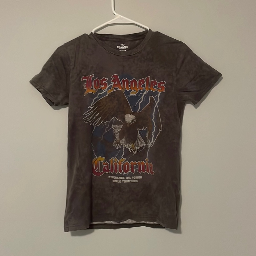 Hollister Acid Wash Graphic Los Angeles Eagles Tee